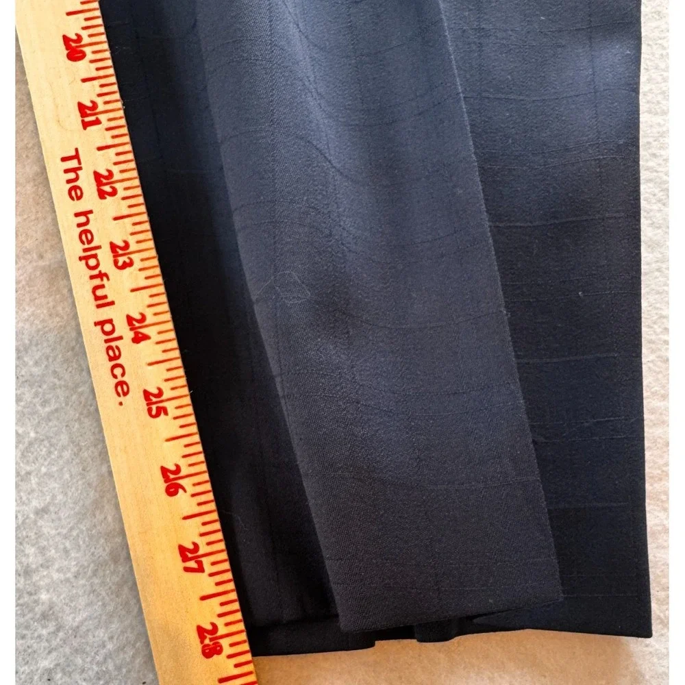 Lou‎ Myles Men's 52 Navy Blue Tuxedo 3 Piece Suit Vest 47x28 Satin Trim VTG